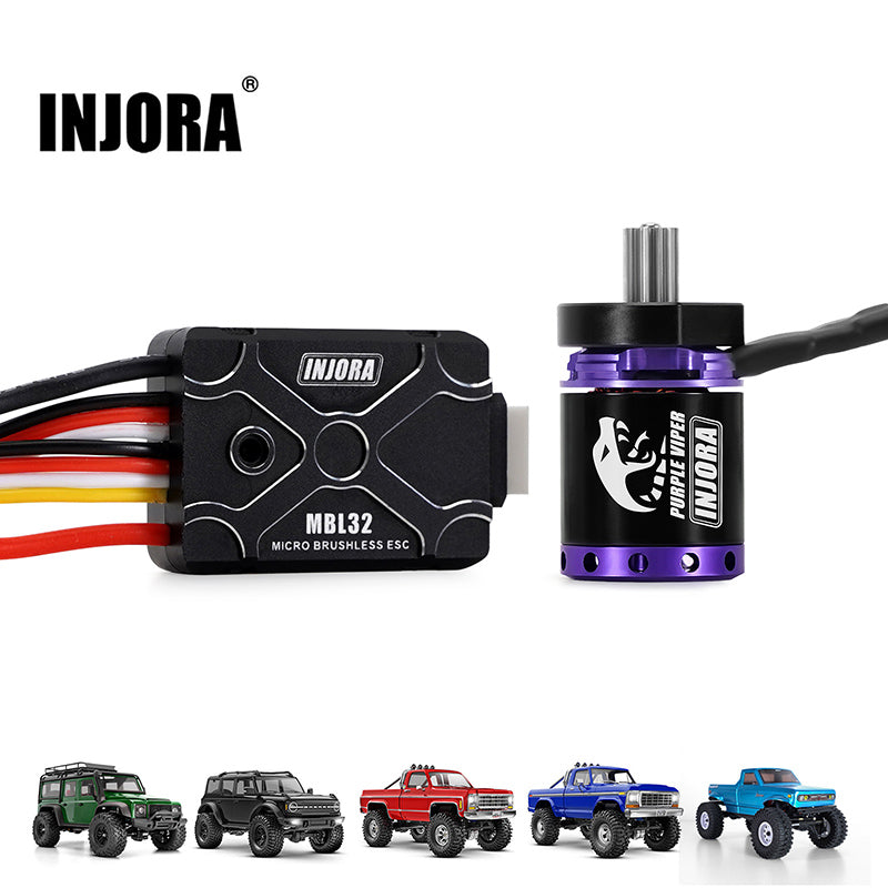 INJORA Purple Viper 1721 Brushless Motor for 1/18 TRX4M Ascent-18