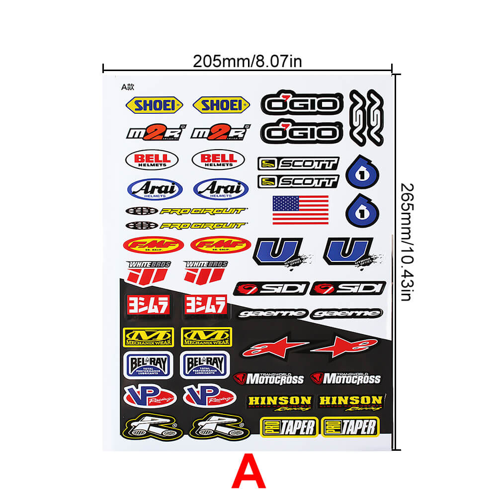 INJORA 11 PCS Decals Stickers for 1 10 Scale RC Crawler Car Axial Trax