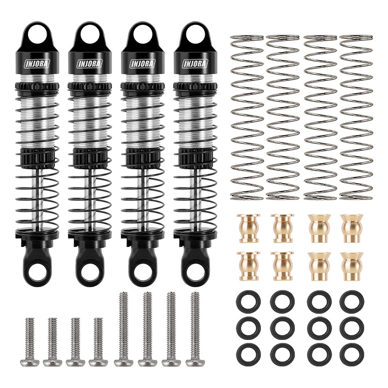 INJORA 53mm Aluminum Threaded Oil Filled Shocks For 1/18 TRX4M (4M-24)