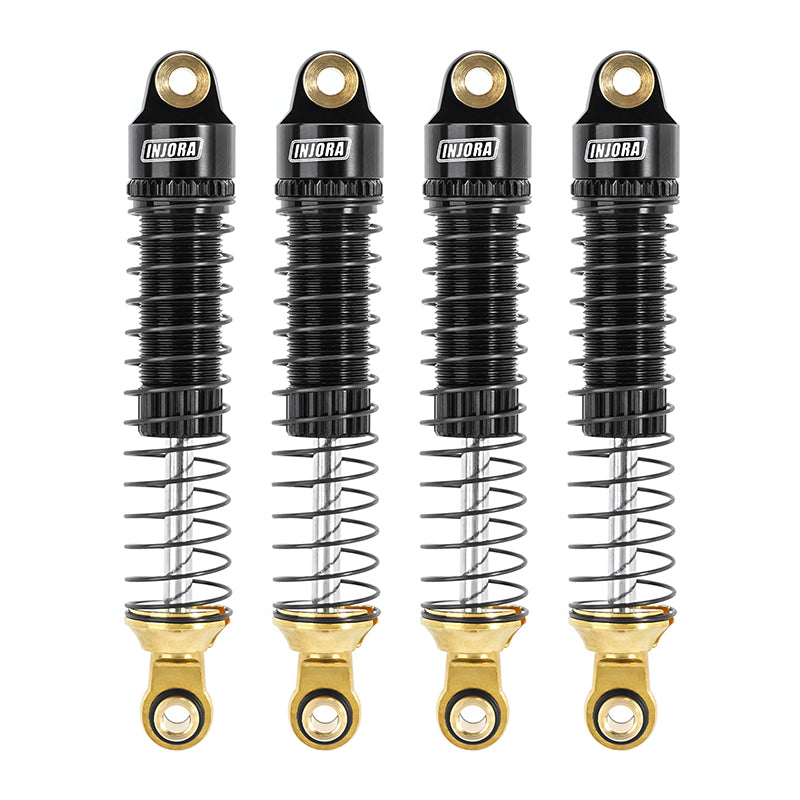 INJORA 59mm Long Threaded Oil Shocks With Brass End For 1/18 TRX4M