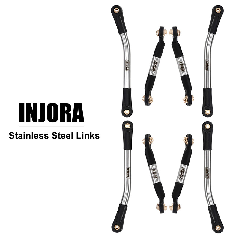 INJORA Stainless Steel High Clearance Links Set for 1/24 AX24