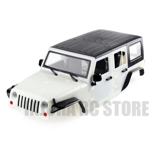 INJORA 313mm 12.3 Wheelbase Jeep Wrangler Unassembled Hard Top Body f