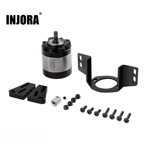 INJORA Metal 1/17 Ratio Planetary Transmission with Mount for SCX10 D90