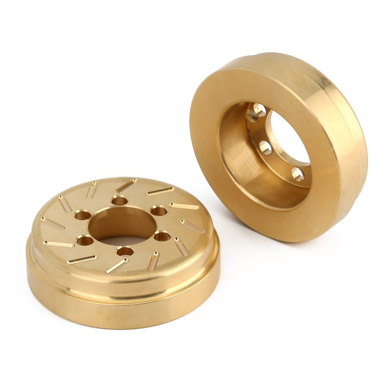 INJORA 2PCS 63g Internal Brass Counterweight for 1.9